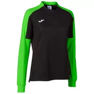 Bluzy damskie - Joma Eco Championship bluza damska, czarna, neonowa zieleń - miniaturka - grafika 1