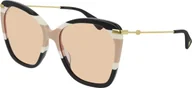 Okulary przeciwsłoneczne - Okulary damskie Gucci GG0510S przeciwsłoneczne motylki - miniaturka - grafika 1