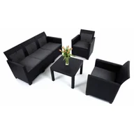 Meble ogrodowe - Allibert Meble ogrodowe marie 3 zestaw 2w1 : kolor - grafit/szary BK-014747 - miniaturka - grafika 1