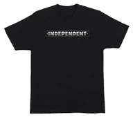 Koszulki męskie - t-shirt INDEPENDENT CHROME BAR HEAVYWEIGHT T-SHIRT BLACK - miniaturka - grafika 1