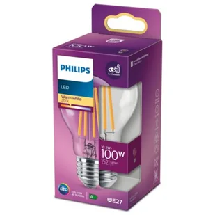 Philips Żarówka światła LED LED classic 100W E27 WW A60 CL ND SRT4 E27 929002026155 - Żarówki LED - miniaturka - grafika 1