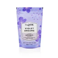 Kosmetyki do kąpieli - Scented Bath Salts kojąco-relaksująca sól do kąpieli Violet Dreams 500g - miniaturka - grafika 1