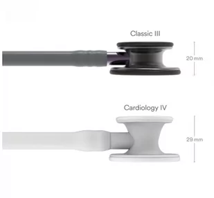 Stetoskop Littmann Classic III 5873 Stetoskop internistyczny Smoke, przewód szary, lira smoke, trzonek szaro-fioletowy - Urządzenia medyczne - miniaturka - grafika 1