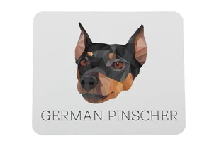 Pinczer średni podkładka geometryczny Art-Dog - Podkładki pod mysz - miniaturka - grafika 1