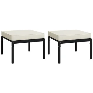 7-cz. zestaw wypoczynkowy do ogrodu, piaskowe poduszki, stal vidaXL - Meble ogrodowe - miniaturka - grafika 10