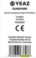 Okulary przeciwsłoneczne - Sportowe okulary przeciwsłoneczne YEAZ Bright White/Blue SUNSPARK - miniaturka - grafika 1