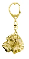 Breloki - Jamnik szorstkowłosy II - pozłocony brelok do kluczy z psem, ozdoba torebki, luksusowy dodatek marki Art-Dog - miniaturka - grafika 1