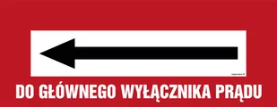 BC130 DO GŁÓWNEGO WYŁĄCZNIKA PRĄDU, TS - PŁYTA TD FOTOLUMINESCENCYJNA; (540X210MM) - Systemy ekspozycyjne i znaki informacyjne - miniaturka - grafika 1