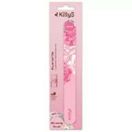 Akcesoria do paznokci - Killys Blooming Pastel Paper Nail File papierowy pilnik do paznokci prosty 180/240 Różowy - miniaturka - grafika 1