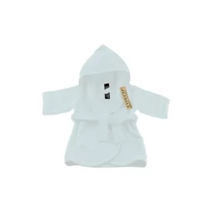 Biały bawełniany szlafrok dla niemowląt - Tiseco Home Studio - Szlafroki dla dzieci - miniaturka - grafika 1
