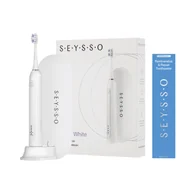Szczoteczki elektryczne - Zestaw SEYSSO Basic White Szczoteczka soniczna z etui podróżnym i pasta SEYSSO Oxygen - miniaturka - grafika 1