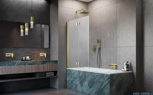 Radaway Nes Pnd I Brushed Gold parawan nawannowy 100cm lewy szczotkowane złoto 10010100-99-01L - Akcesoria do armatury i ceramiki Radaway Nes Pnd I Brushed Gold parawan nawannowy 100cm lewy szczotkowane złoto 10010100-99-01L - Akcesoria do armatury i ceramiki - miniaturka - grafika 3