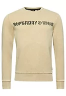 Bluzy męskie - Superdry Vintage Corp Logo Crew Bluza męska, Beżowy pelikan, M - miniaturka - grafika 1