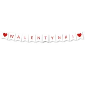 Dekoracje sali - Baner Walentynki Girlanda - miniaturka - grafika 1