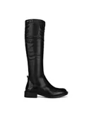 Kozaki damskie - MEXX Kozaki MX/002C-RST Czarny - miniaturka - grafika 1