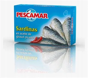 Sardines in spicy Pescamar sunflower oil 115 g - Konserwy i dania rybne - miniaturka - grafika 1