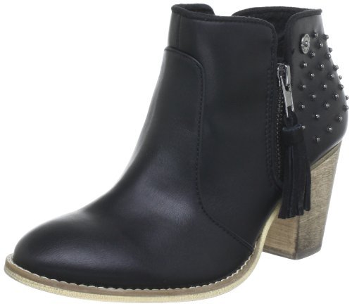 s.Oliver Damskie kozaki cowboy, czarny - Czarny (Black 001) - 36 EU