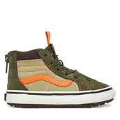 Buty dla chłopców - Sneakersy Vans MTE SK8-Hi Zip VN000D0MKCZ1 Khaki - miniaturka - grafika 1