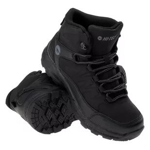 Buty Hi-Tec Selven Mid Teen Jr 92800377433 czarne - Buty dla dziewczynek - miniaturka - grafika 1