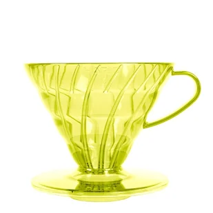 Plastikowy Drip Hario V60-02 Sunflower Yellow - Żółty - Zaparzacze i kawiarki - miniaturka - grafika 1