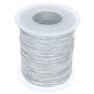 Zabawki kreatywne - Sznurek Nylonowy Metalizowany Srebrny 1mm-Szpula ~ 100 m - miniaturka - grafika 1