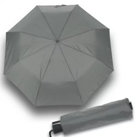 Mini Fiber Uni - damska parasolka składana w kolorze szarym