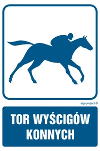 RD004 TOR WYŚCIGÓW KONNYCH, PN - PŁYTA PCV 1MM; (350X525MM) - Systemy ekspozycyjne i znaki informacyjne - miniaturka - grafika 1