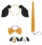 Dodatki do strojów karnawałowych - OPASKA PIESEK PRZEBRANIE STRÓJ PIES KARNAWAŁ URODZINY PRZYJĘCIE 1 szt - miniaturka - grafika 1