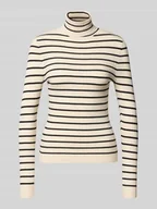 Swetry damskie - Golf o kroju slim fit z mieszanki wiskozy model ‘KAROL’ - miniaturka - grafika 1