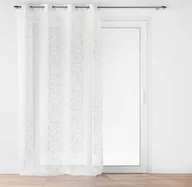Firany - Firana na przelotkach ze złotym nadrukiem, LOUXOR, 140 x 280 cm - miniaturka - grafika 1