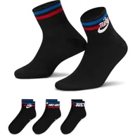 Skarpetki damskie - Skarpety Nike Everyday Essential 3Pack DX5080 (kolor Czarny) - miniaturka - grafika 1