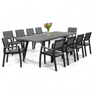 Komplet ogrodowy 10-osobowy harmony : kolor - graphite - light grey BK-013430 - Meble ogrodowe - miniaturka - grafika 1
