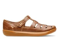 Półbuty damskie - Un Haven Cove E [dark tan leather] - rozmiar 39.5 - miniaturka - grafika 1