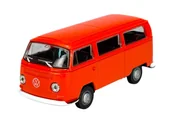 Samochody i pojazdy dla dzieci - WELLY 1972 VW VOLKSWAGEN BUS T2 POMARAŃCZOWY 1:34 SAMOCHÓD NOWY METALOWY MODEL 42347 - miniaturka - grafika 1