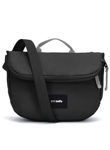 Torba antykradzieżowa z klapą Pacsafe GO Saddle Crossbody - jet black - Torby męskie - miniaturka - grafika 1