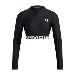 Top treningowy damski Under Armour Heat Gear Rib 1/4 Zip - Bluzy damskie - miniaturka - grafika 1