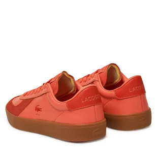 Sneakersy Lacoste Baseshot 7-49SFA0030 Pomarańczowy - Sneakersy damskie - miniaturka - grafika 1