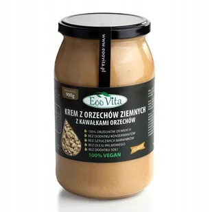 Krem orzechy ziemne z kawałkami 900g - Słodkie kremy i masła - miniaturka - grafika 1