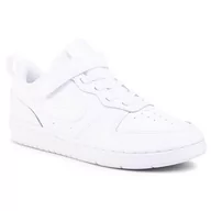 Buty sportowe damskie - Nike Buty Court Borough Low 2 (Psv) BQ5451 100 White/White/White - miniaturka - grafika 1