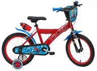 Rowery - 'ATLAS Rower 16'''' Spiderman wyposażony w 2 hamulce, uchwyt na kanister + dekoracyjna płyta przednia dla chłopców, czerwony' - miniaturka - grafika 1