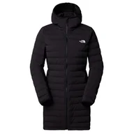 Kurtki i kamizelki sportowe damskie - Damski płaszcz puchowy The North Face W Belleview Stretch Down Parka Rozmiar: S / Kolor: czarny/biały - miniaturka - grafika 1