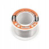 Akcesoria do lutowania - Polax Cyna do lutowania spoiwo lutownicze 1mm 100g z kalafonią Polax - miniaturka - grafika 1