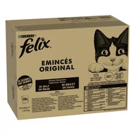 Mokra karma dla kotów - Jumbopack Felix Classic, saszetki, 120 x 85 g - Pakiet mięsno-rybny (4 warianty smakowe) - miniaturka - grafika 1