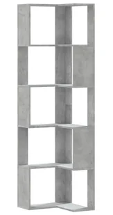 Narożny regał otwarty 5-poziomowy beton B7-H30 - Regały - miniaturka - grafika 1