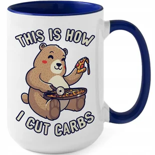 Kubek MEGA DUŻY GRANATOWY I CUT CARBS Śmieszny Zabawny Super Prezent WZORY - Kubki Kubek MEGA DUŻY GRANATOWY I CUT CARBS Śmieszny Zabawny Super Prezent WZORY - Kubki - miniaturka - grafika 1