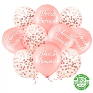 Wieczór panieński i kawalerski - Balony Eko Różowe Z Konfetti Na Wieczór Panieński - miniaturka - grafika 1