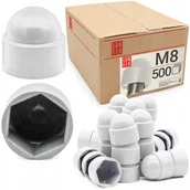 Śruby i nakrętki - Zaślepki na śruby M8/13 maskownica nakrętki BIAŁA kołpak 500szt. - miniaturka - grafika 1