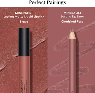 bareMinerals Mineralist Lasting Matte Liquide Lipstick Lucky 3.7 ml - Szminki - miniaturka - grafika 10
