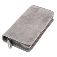 Etui na długopisy i pióra - Alassio 2639 - Etui na 3 przybory do pisania, skórzane etui na długopisy, długopisy lub pióra wieczne, skórzane etui z zamknięciem, skórzane etui na przybory piśmiennicze ok. 17,5 x 8 x 2,5 cm, szare - miniaturka - grafika 1