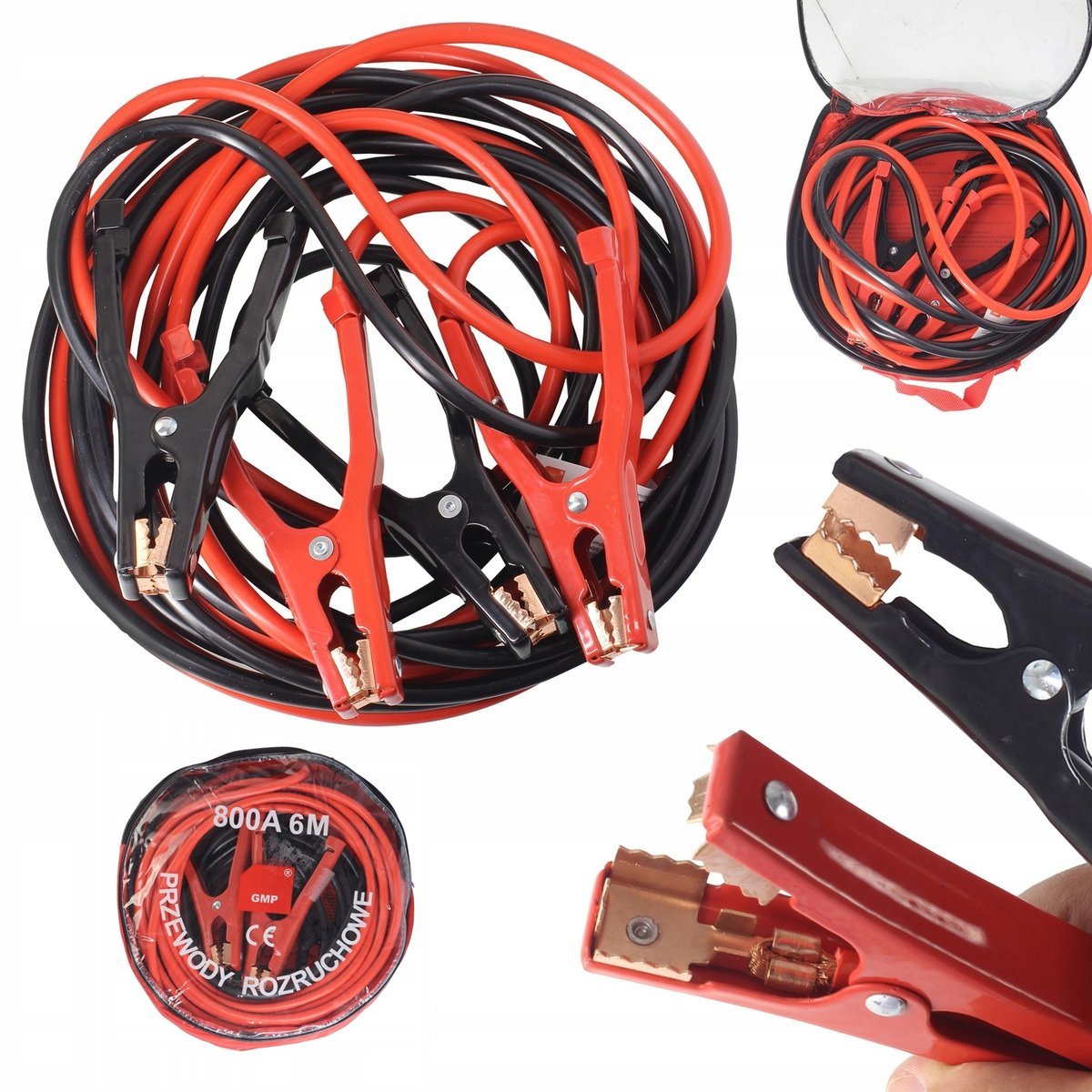 Kable przewody rozruchowe 800A 6M